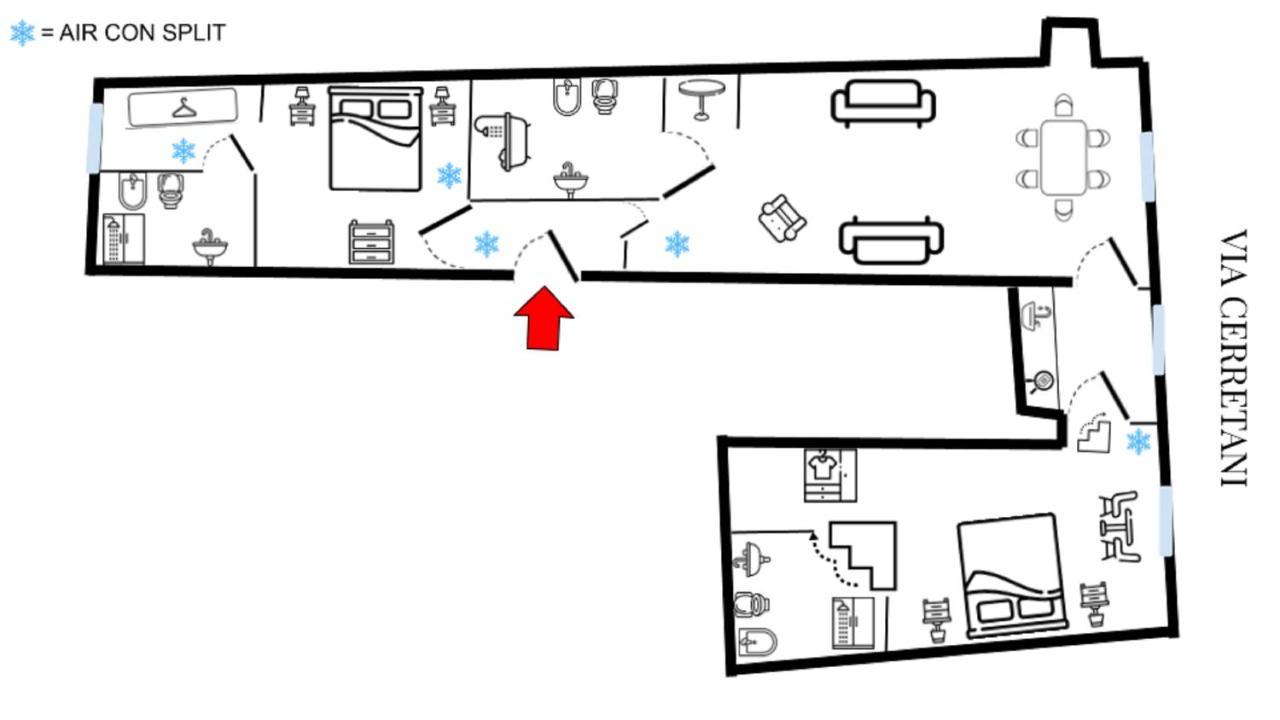 Big Apartment A Stone'S Throw From The Duomo ฟลอเรนซ์ ภายนอก รูปภาพ