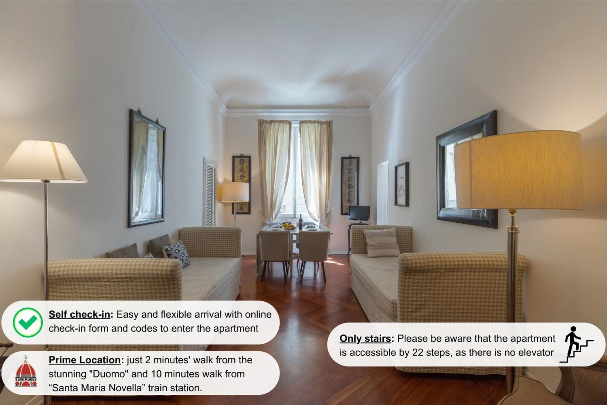 Big Apartment A Stone'S Throw From The Duomo ฟลอเรนซ์ ภายนอก รูปภาพ